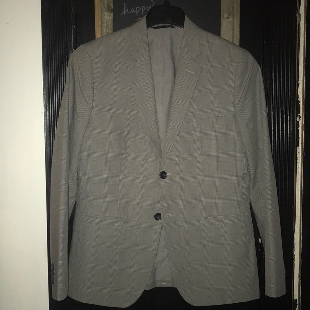 Grey checked Banana Republic blazer